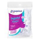 Pazinha de Sorvete Branca Pequena c/500 - Strawplast