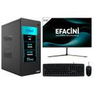 PC Completo eFacini, Intel Core i5, 16GB, RAM SSD Monitor 24 polegadas Windows 11 Wifi 6 sem fio e Bluetooth 5.3 3ª Geração
