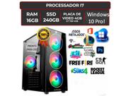 Pc Cpu Gamer Core I7, 16gb, 240gb Fonte 500wts Nvidia 4GB