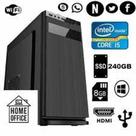 Pc Desktop Computador CPU Intel Core I5 / 8GB Memória RAM / Ssd 240GB