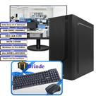 Pc Desktop Cpu Completa Intel core i3 4ª 8GB 120GB Brinde Kit teclado e mouse Sem fio Win 11