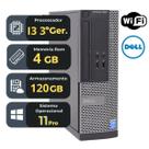 PC Desktop Dell OptiPlex i3 4GB RAM SSD 120GB HD Windows 11 Pro Office Rápido