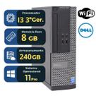 PC Desktop Dell OptiPlex i3 8GB RAM SSD 240GB HD Windows 11 Pro Office Rápido