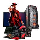 Pc Desktop Gamer Barato i3 8gb Ram ssd240gb + monitor 17 + combo gamer RGB