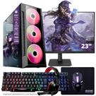 PC Gamer AMD Ryzen 5 4600G, 16GB RAM, Placa de video Radeon Vega 7, SSD 960GB, Fonte 550W Monitor 23 LED 75hz Kit Gamer Completo