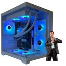 Pc Gamer Aquário Branco Ryzen 5 5600gt Nvme 1TB 16gb Water Cooler