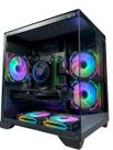 PC Gamer Aquario Preto ou Branco Ryzen 5 5500 Radeon RX 7600 8GB 16GB RAM SSD NVMe 500GB Windows 11 Pro