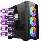 PC Gamer BluePC RUSH - Intel Core i5 6500 16GB DDR4 Radeon RX 580 8GB SSD 512GB - PGBP-RUS1007