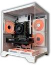 PC Gamer Branco ou Preto Intel i5 12400 RTX 5060 8GB GDDR7 32GB RAM SSD NVMe 1TB Gabinete Aquario 5 Fans Windows 11 Pro