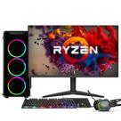 PC Gamer Completo AMD Ryzen 5 5600Gt, VEGA 7, 16GB DDR4, SSD 512GB, Fonte 500W, Monitor 23.6