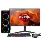 PC Gamer Completo AMD Ryzen 7 5700G, Gráficos Radeon VEGA 8, 16GB DDR4, SSD 512GB, Fonte 500W, Monitor 24" 75Hz, 3green Force - 3F-024