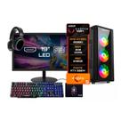 Pc Gamer Completo BluePC AMD RYZEN 5 8500G 8GB DDR5 SSD 240GB Monitor 19" - Kit Gamer Teclado Mouse Headset