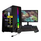 Pc Gamer Completo i5 9º GTX 1050 Memória 16GB Hd 1TB SSD 480GB Monitor 24"