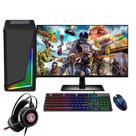 PC Gamer Completo, Intel Core i7, 16GB, Geforce GT 4GB, SSD 240GB, Fonte 500W, Gabinete com 3 fans RGB, Monitor 75Hz HDMI 19.5", EasyPC Play