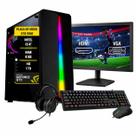 Pc Gamer Completo Intel i5 4º Geração GTX 1650 Memória 8GB Hd 1TB