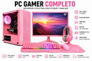 Pc Gamer Completo Rosa I7 16gb Ssd 1tb Placa De Video 4gb