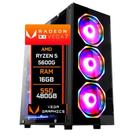 PC Gamer Fácil Amd ryzen 5 5600G Radeon Vega 7 Graphics 16GB DDR4 3000Mhz SSD 480GB - Fonte 500w