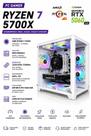 Pc Gamer Full White Ryzen 7 5700x B550M 32gb DDR4 SSD Nvme 1Tb Placa de Video Geforce Rtx 5060 8gb