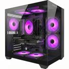 PC Gamer LUDIC by BluePC - AMD Ryzen 5 5500, Radeon RX 7600 8GB, 16GB RAM, SSD 1TB M.2 NVMe, 600W 80 Plus, Preto, 7 fans RGB - PGBP-LU2127