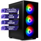 PC Gamer MRP Informática Processador AMD Ryzen 5 5600GT Memória 16gb SSD 480gb Fonte 500W Windows 11