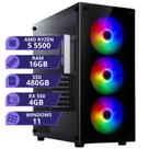 PC Gamer MRP Informática Processador Intel Core I5 3,20GHz SSD 480gb Memória RAM 8gb Fonte 200W Windows 10