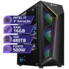 PC Gamer MRP Informática Processador Intel Core I7 3.4ghz SSD 480gb Memória RAM 16gb Fonte 500W Windows 10