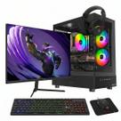 PC Gamer Soldier, AMD Ryzen 5 5500, Radeon RX 7600, 16GB DDR4, SSD 480GB + Monitor Superframe 240Hz + Combo Gamer