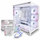 PC Gamer White Intel Core i5 16GB SSD 1TB Kit 4x1 Aquario branco Branco Com 7 Fans