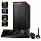 PC Intel Core i3 10ª Geração 8GB DDR4 SSD 240GB Wi-Fi Kit Teclado Mouse Windows 11 Office Computador Pronto Para Uso