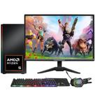 PCGamer Completo Ryzen 5 5600G, Monitor LED 20,Kit Gamer, 16GB DDR4 3200Mhz, SSD 512GB, Fonte 500W