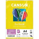 Pct papel iris vivaldi 25fls a4 120gr canson escolha a cor