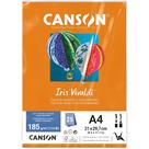 Pct papel iris vivaldi 25fls a4 185gr canson escolha a cor