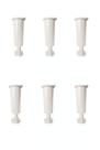 Pé de Armário Branco com Regulador de 13 a 17cm de Cozinha Kit com 7 Unidades