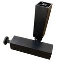 Pé de Armário Preto com Regulador de 12 a 14cm de Cozinha Kit com 10 Unidades