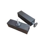 Pé de Armário Preto com Regulador de 12 a 14cm de Cozinha Kit com 4 Unidades