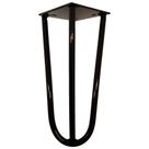 Pé de Ferro Aço Hairpin Legs 25 cm Preto A01 Sofá Móveis Mesa - Inoviza