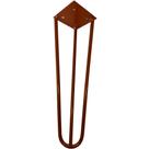 Pé de Ferro Aço Hairpin Legs 45 cm Bronze A01 Sofá Móveis Mesa - Inoviza