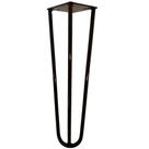 Pé de Ferro Aço Hairpin Legs 45 cm Preto A01 Sofá Móveis Mesa - Inoviza