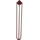 Pé de Ferro Aço Hairpin Legs 60 cm Bronze A01 Sofá Móveis Mesa - Inoviza