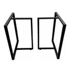 Pé De Mesa Industrial Ferro 75 X 60 Par Eletrostática
