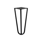 Pé de Metal 15 CM Hairpin Legs Mesas de Centro Puffs Preto G41