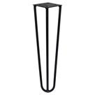 Pé de Metal 25 CM Hairpin Legs Mesas de Centro Puffs Preto G41