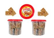 Pé de moleque crocante kael kit com 2 potes de 750g