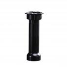 Pé de plastico redondo regulavel preto alt.130 a 170mm ( kit 20 unidades)