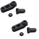 Pé de suporte para para-brisa Sub Zero em nylon, 2 unidades