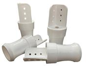 Pé Guarda Roupa Plástico Branco 9,5cm Kits + Parafusos
