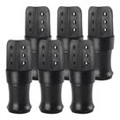 Pé Guarda Roupa Plástico Preto 9,5cm Kits + Parafusos