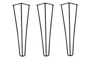 Pé Hairpin Leg 30cm Triplo Armario Cama Mesa Moveis 1/4 Pé Hairpin Leg 30cm Triplo Armario Cama Mesa Moveis 1/4