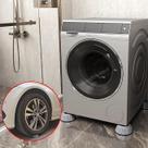 Pé Nivelador Lava E Seca Suporte Secadora Anti Vibração Base 4 Peças Anti-Ruído Amortecedor De Borracha