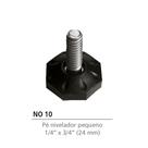 Pé nivelador pequeno NO-10 C/4PÇ